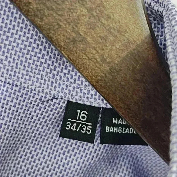 Hugo Boss Button down Long sleeve Dress Shirt Men's Size 16 Patterned 8959 - Picture 5 of 9